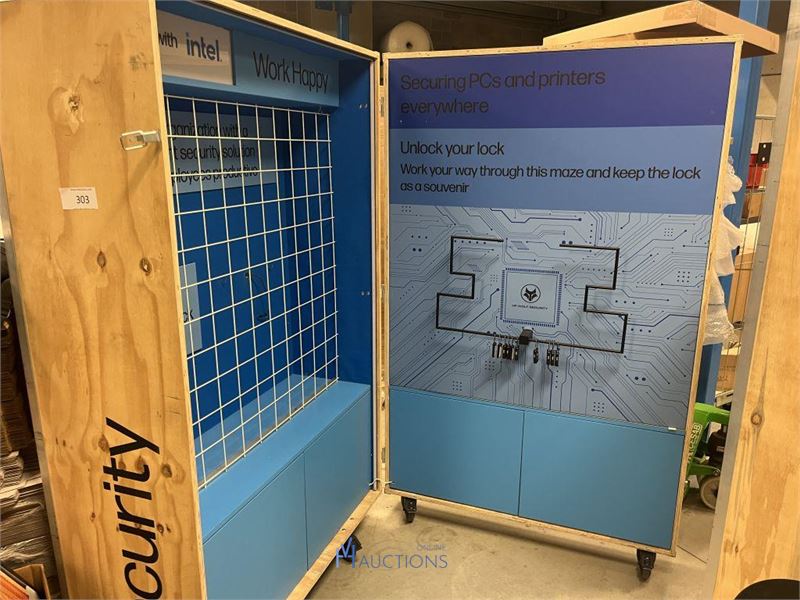 Verrijdbare beursstand HP – kavel bij VH Auctions