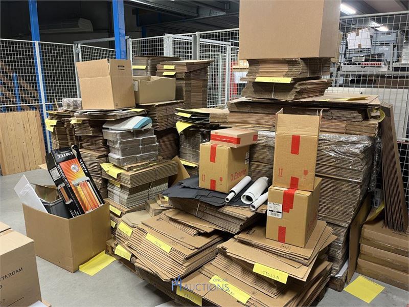 grote partij kartonnen verpakkingen – kavel bij VH Auctions