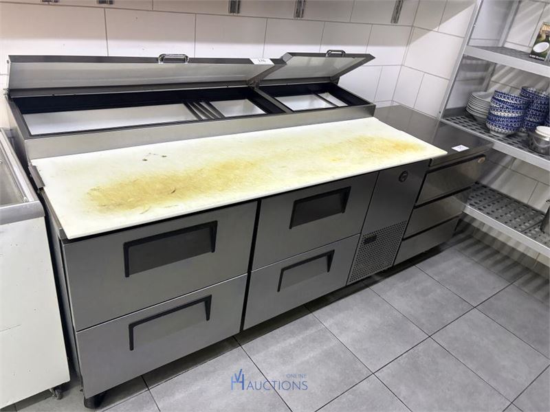 RVS koelwerkbank met saladette – kavel bij VH Auctions
