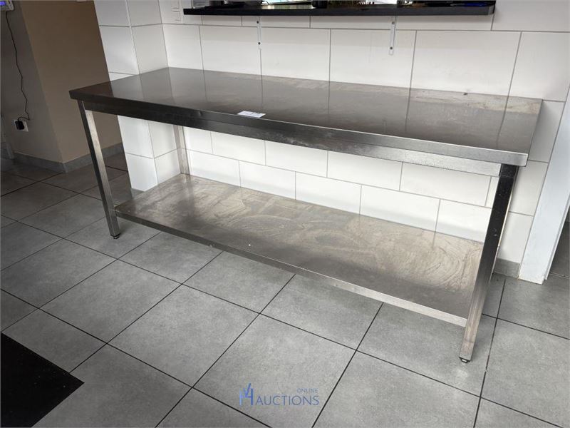 RVS werktafel – kavel bij VH Auctions