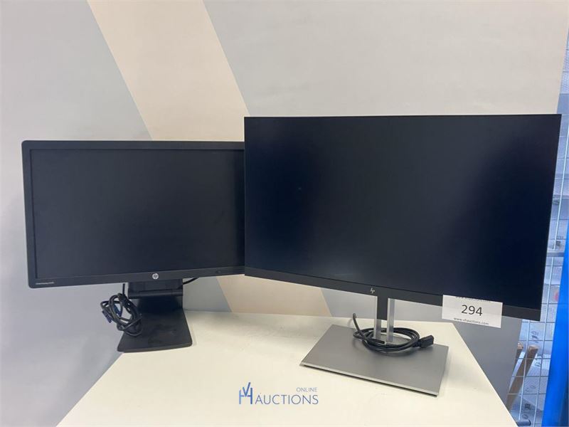 2 monitoren HP – kavel bij VH Auctions