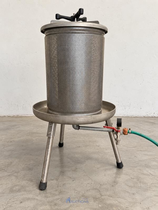 Inox hydropers / fruitpers op waterdruk BMS – kavel bij VH Auctions