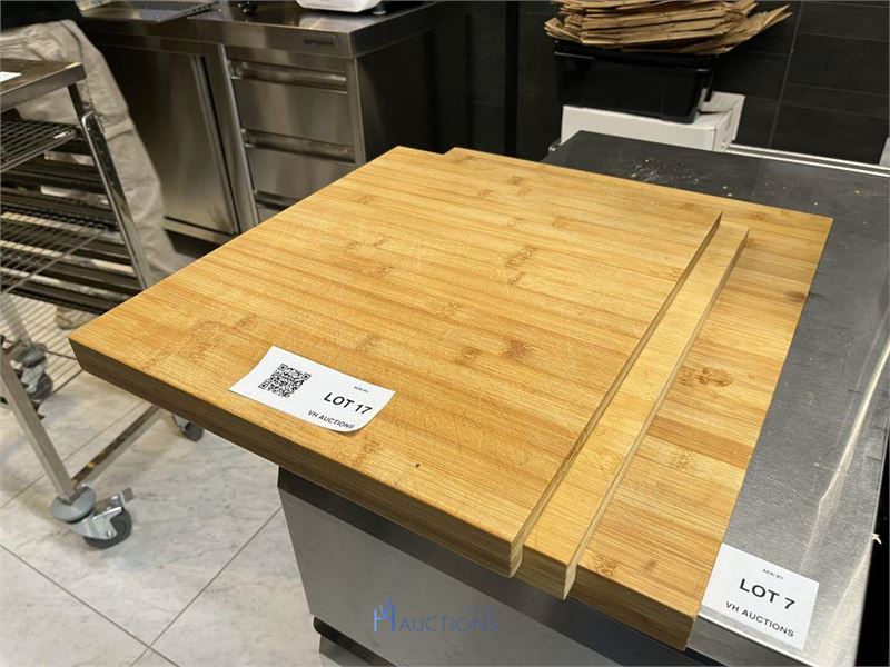 3 houten snijplanken – kavel bij VH Auctions