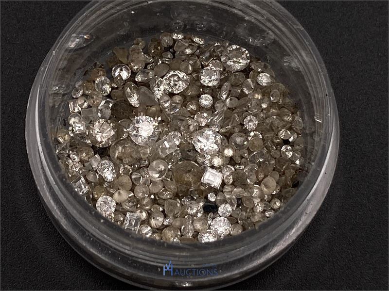 Partij diamant en cubic zirconia – 3,85 karaat – kavel bij VH Auctions