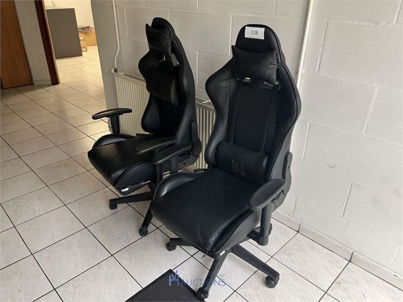 2 gaming chairs EPIC X GAMER – kavel bij VH Auctions