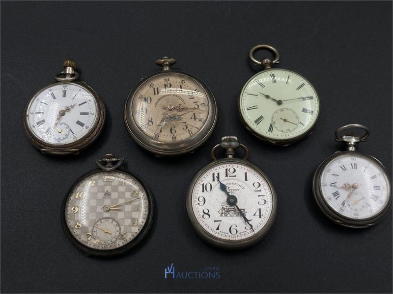 6 zakhorloges – kavel bij VH Auctions