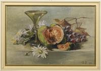 Monogrammist "G.P.": Stillleben mit Früchten