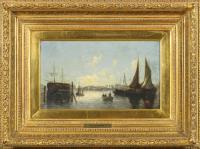 Siegen, August: Schiffe im Hafen