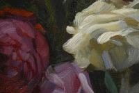 Gaukel, Hans: Rosenstrauß in Jugendstilvase