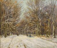 Monogrammist "A": Winterlandschaft mit Schlitten