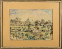 Undeutlich signiert: Louvre Paris