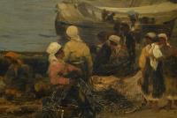 Alott, Robert: Italienische Küste mit Fischern