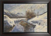 Monogrammist "ER": Winterlandschaft