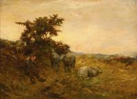 1985 Chalmers, Hector: Hirte mit Schafen