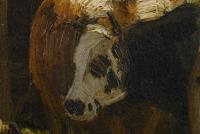 Lier, Adolf: Kühe am Stall