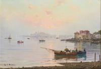 BUONO, Leon Giuseppe: Italienische Küstenlandschaft