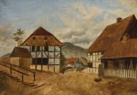 Deutscher Maler: Schwälmer Dorf