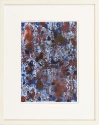 Blau-rot-türkise Abstraktion