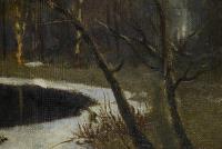 Russischer Maler: Weite Flusslandschaft