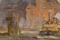 Wuttke, Carl: Kehrwiederspitze mit Zeitball in Hamburg