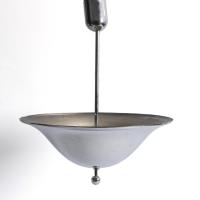 Deckenlampe Art Déco - Nickelschirm