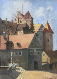 Sonnige Ansicht Burg Meersburg