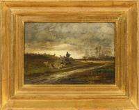 Mühlig, Hugo: Freilichtskizze mit Schafherde