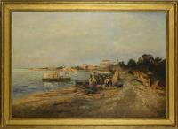 Alott, Robert: Italienische Küste mit Fischern