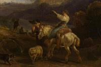 Italienische Landschaft mit Hirten