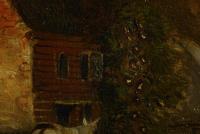 Undeutlich signiert: Dorfstraße