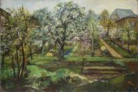 Unsigniert: Expressive Gartenlandschaft