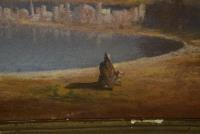 Monogrammist: Orientalische Küstenstadt mit Staffage