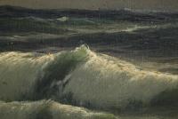 Kenzler, Carl: Meerblick unter wolkigem Himmel