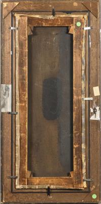 Undeutlich signiert: Kühe an sonniger Küste