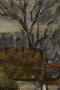 2253 Holm, Ludvig: Winterliche Dorfstraße