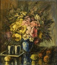 Undeutlich signiert: Stillleben