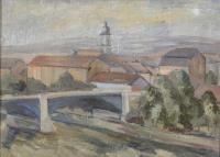 Unsigniert: Moderne Stadtansicht