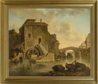 Barockgemälde mit Mühle