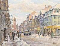 1928 Molter, Kai: Straßenszene Kopenhagen