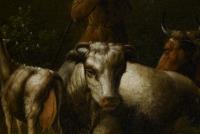 Hirtenszene mit Vieh an einer Ruine