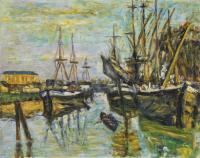 Moderne Hafenansicht