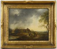 Landschaft mit Bauernhof 19. Jh.