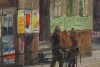 581 Panitzsch, Robert: Straßenszene vor Kirche