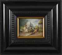 Enten nahe dem Stall