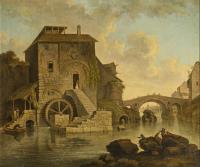 Barockgemälde mit Mühle