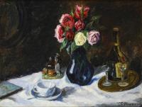 Ebner: Stillleben mit Rosen