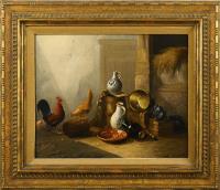 Verhoesen, Albertus: Stillleben mit Federvieh