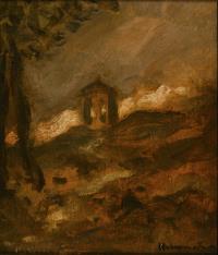 Habermann, Hugo von: Landschaftsskizze