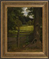 Willroider, Ludwig: Weide am Waldrand