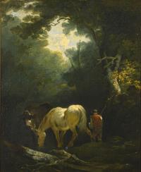 Ibbetson, Julius Caesar: Bauer mit zwei Pferden